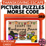 3rd Grade Thanksgiving Math Escape Room Activity Boom Cards™