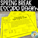 Escape to Spring Break - Escape Room - Digital or Print - 