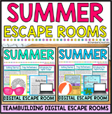 Escape to Summer Digital Escape Room Bundle for end of yea