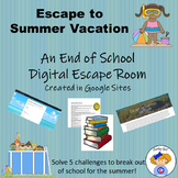 Escape to Summer Vacation End-of-the-Year Digital Escape Room