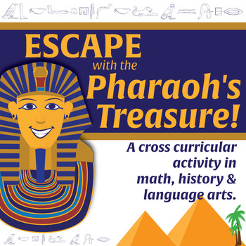 Preview of Escape with the Pharaoh's Treasure! Ancient Egypt Team Challenge Activity