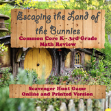 Escaping Bunny Land Math Review : k-3rd common core activi
