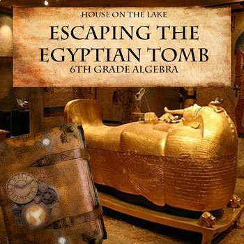 Preview of Escaping Egypt - 6th grade algebra review online game ( Distance Learning)