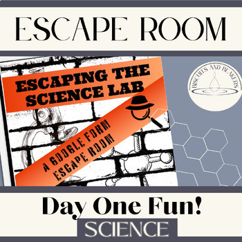 Preview of Escaping the Science Lab Back-to-School Escape Room using a Google Form
