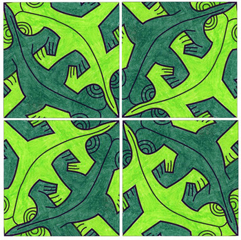 Escher Tessellation by Art Projects for Kids | Teachers Pay Teachers