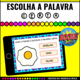 Escolha as Palavras Boom Cards™ Distance Learning Português