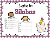 Escribe las silabas - Write the syllables in Spanish