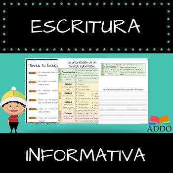 Preview of Escritura informativa - Informative Writing In Spanish