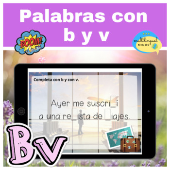 Preview of Escribo con B y V - Spanish Word Work