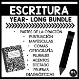 Escritura Gramática  | SPANISH WRITING BUNDLE YEARLONG