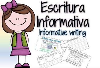 Preview of Escritura Informativa / Informative Writing Graphic Organizers and Anchor Charts
