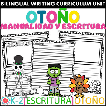 Preview of Escritura Y Manualidad Otoño: Halloween, Día de los muertos, Acción de Gracias