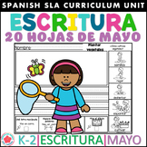 Escritura de mayo Vocabulario  Writing Spanish 5 de mayo