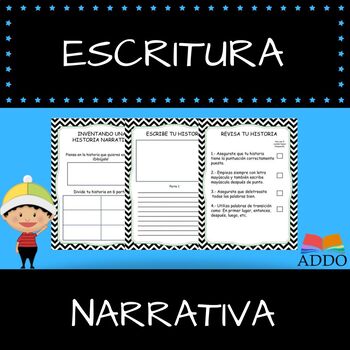 Preview of Escritura narrativa - Narrative writing in Spanish