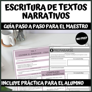 Preview of Escritura narrativa paso a paso - Spanish narrative writing