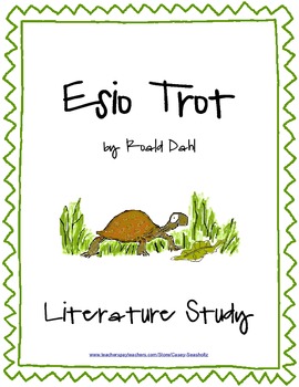 Preview of Esio Trot by Dahl: Literature Study (Test, Vocabulary, Projects, Activities ...)