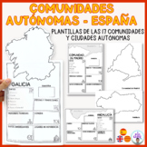 España Comunidades autónomas- poster informativo bilingual