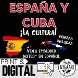 España y Cuba Culture- video embedded notes (en español)