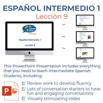 Preview of Español Intermedio 1 Lección 9 - Final Review PPT Presentation