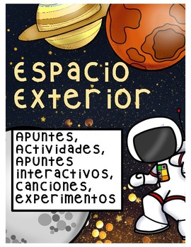 Preview of Espacio Exterior y Las Planetas (En Español) Outer Space Spanish Notebook