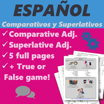 Preview of Español: Comparativos y Superlativos (Spanish: Comparative and Superlative Adj)