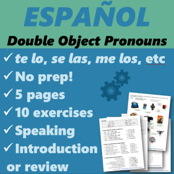 Preview of Español: Pronombres de Objeto Doble (Spanish: Double Object Pronouns)