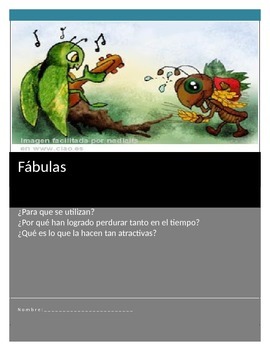 Preview of Español para Hispanohablantes - Fabulas