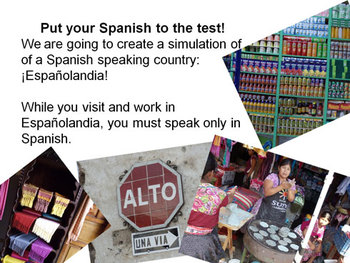 Preview of Españolandia Foreign Language Simulation