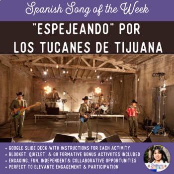 Preview of Espejeando - Spanish Song of the Week Activities