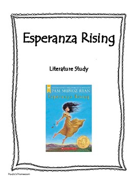 Preview of Esperanza Rising