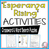 Esperanza Rising Activities Pam Muñoz Ryan Crossword Puzzl