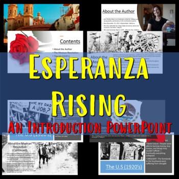 Preview of Esperanza Rising- An Introduction PowerPoint