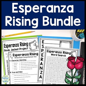 Preview of Esperanza Rising Bundle: Final Book Test and Book Report Project {25% Off}