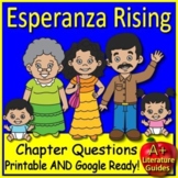 Esperanza Rising Chapter Questions (100) - Comprehension S