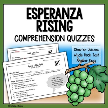 Preview of Esperanza Rising Chapter Questions (Esperanza Rising Quiz) Esperanza Novel Study