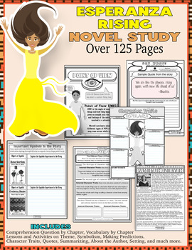 Preview of Esperanza Rising Complete Novel Study 125+ Pages