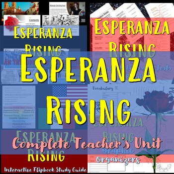 Preview of Esperanza Rising Complete Teacher's Unit