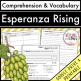 Esperanza Rising | Comprehension Questions and Vocabulary 