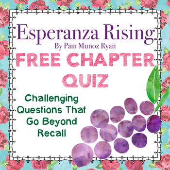 Preview of Esperanza Rising: Free CC-Aligned Chapter Quiz/Assessment for Novel Study