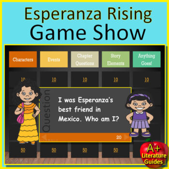 Preview of Esperanza Rising Game - Test Review Activity for PowerPoint or Google Slides