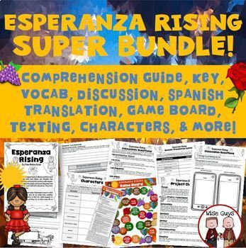 Preview of Esperanza Rising Bundle Novel Study