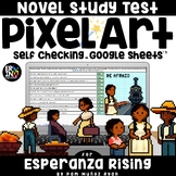 Esperanza Rising Novel Study Comprehension Test Pixel Art 