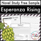 Esperanza Rising Novel Study FREE Sample | Worksheets and 