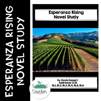 Preview of Esperanza Rising Novel Study Preview