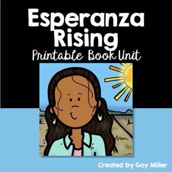 Preview of Esperanza Rising Novel Study: vocabulary, comprehension, writing, skills