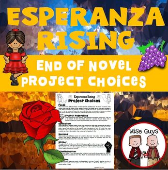 Preview of Esperanza Rising Novel Unit Activity Projects