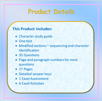 Esperanza Rising Reading Comprehension Test for Chapters 1 - 4 | TPT