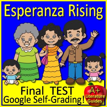 Preview of Esperanza Rising TEST Printable Copies and Self-Grading Google Forms