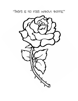 Preview of Esperanza Rising Theme Activity - There is No Rose Without Thorns