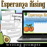 Esperanza Rising Writing Prompts - Printable & Digital Esp